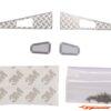 BRP Stainless Steel Hood Trim voor 1/18 TRX-4M Land Rover Defender - Zilver M043S - Afbeelding 2