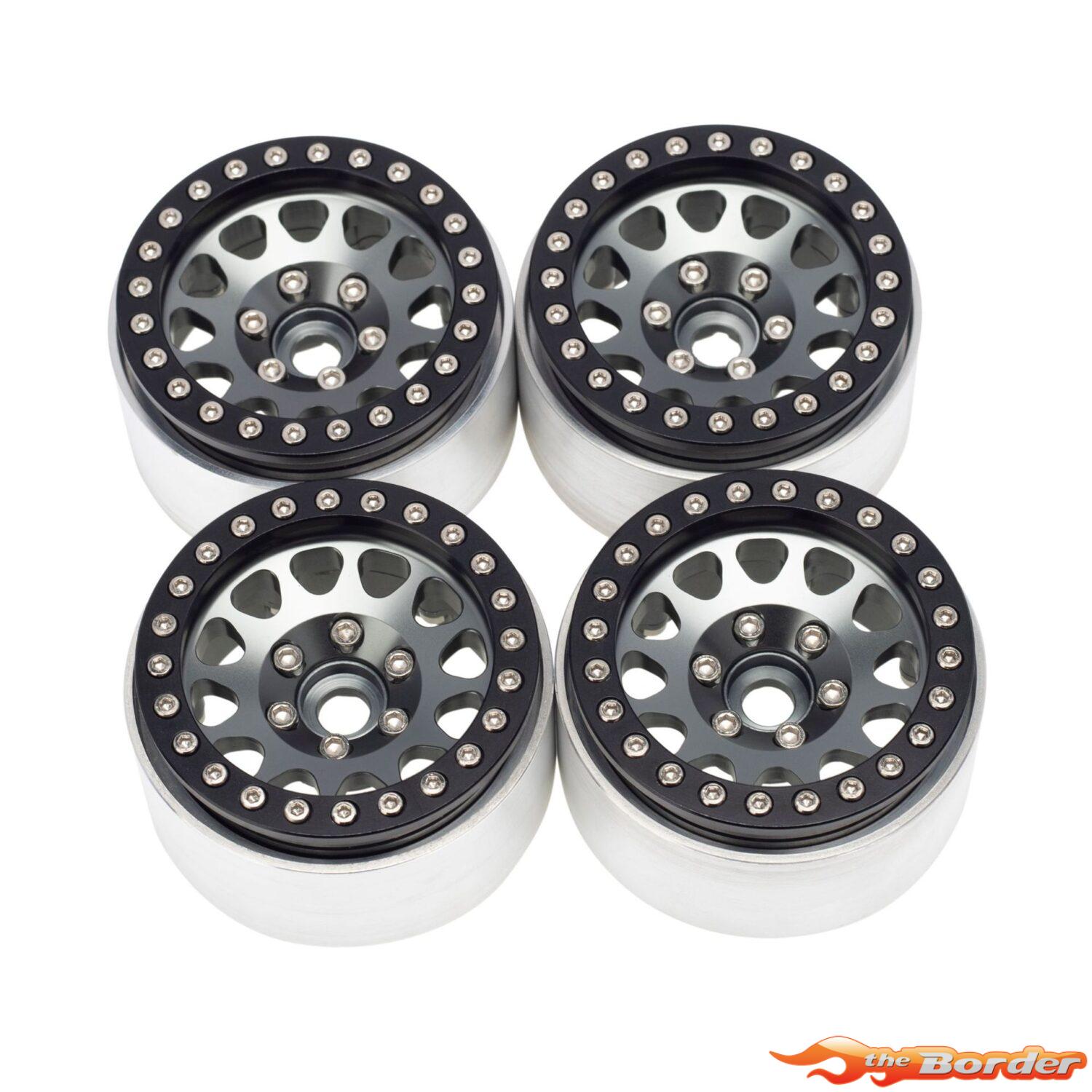 BRP 1.9'' Aluminum Triangle-Round Beadlock Crawler Wheels 4pcs/set DTCW03014