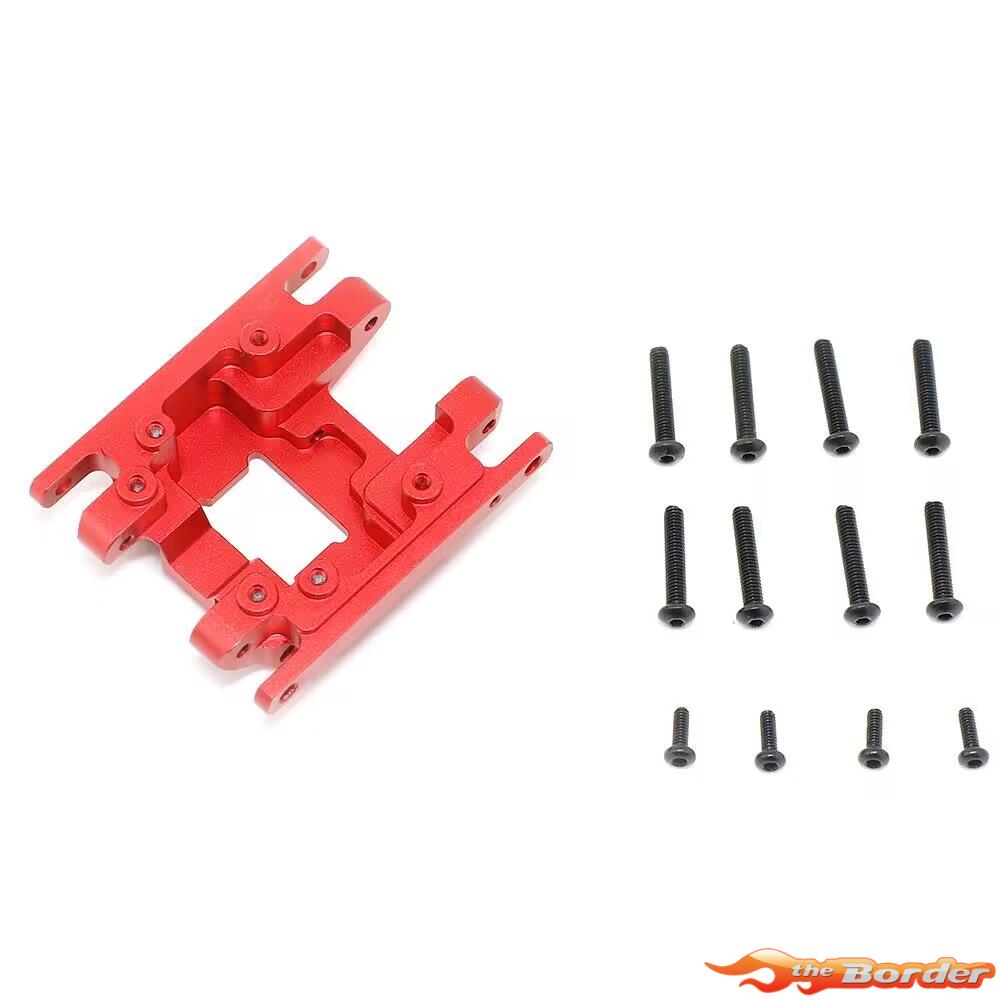 BRP Aluminum Gear Box Skid Plate for TRX- 4M Red 1/18 Car 1pc M016Red - Afbeelding 3