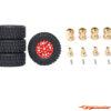 BRP 1.0'' Aluminum Beadlock Wheel Rim&Tire set for 1/18 TRX4M M070Red - Afbeelding 5