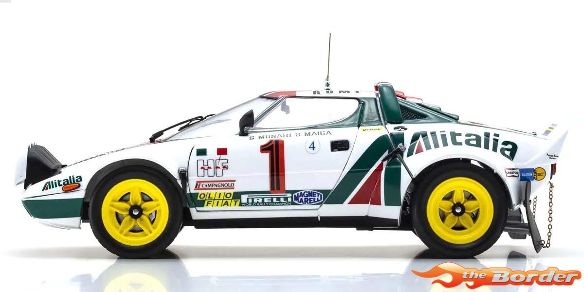 Kyosho 1:18 Lancia Stratos HF S.Munari Winner Monte Carlo 1977 Nr.1 08130A2 - Afbeelding 2