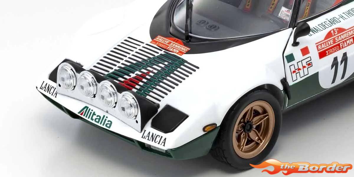 Kyosho 1/18 Lancia Stratos HF B.Waldegaard Winner San Remo 1975 Nr.11 08130B - Afbeelding 4