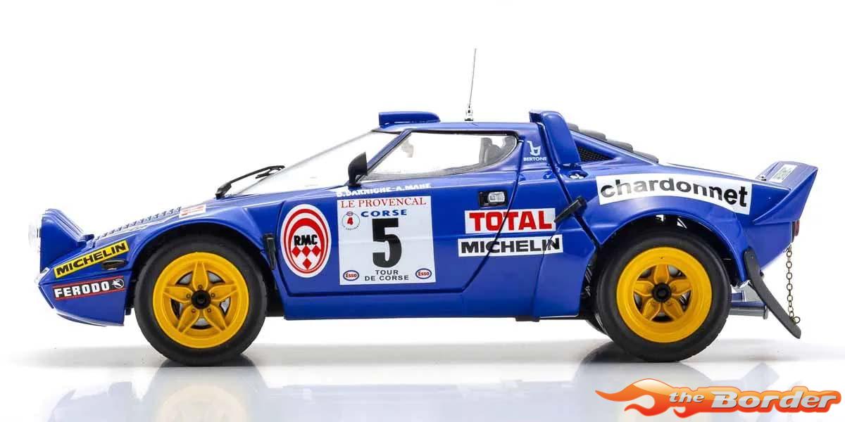 Kyosho 1/18 Lancia Stratos HF B.Darniche Tour de Corse 1976 Nr.5 08130C - Afbeelding 3