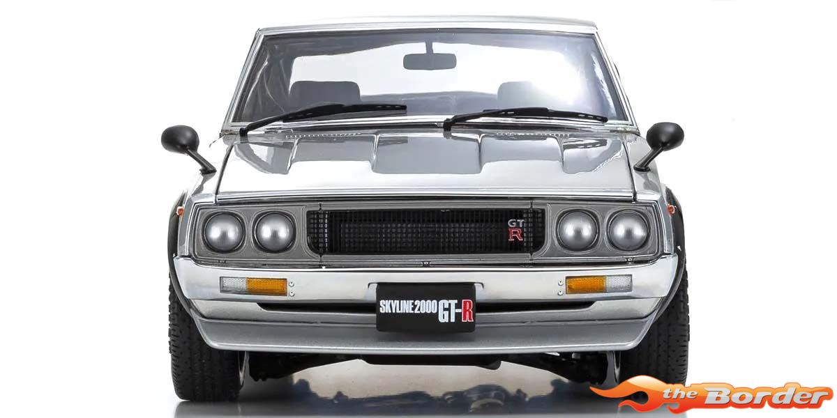 Kyosho 1:18 Nissan Skyline 2000 GT-R (KPGC110) 1973 Silver 08255S - Afbeelding 6