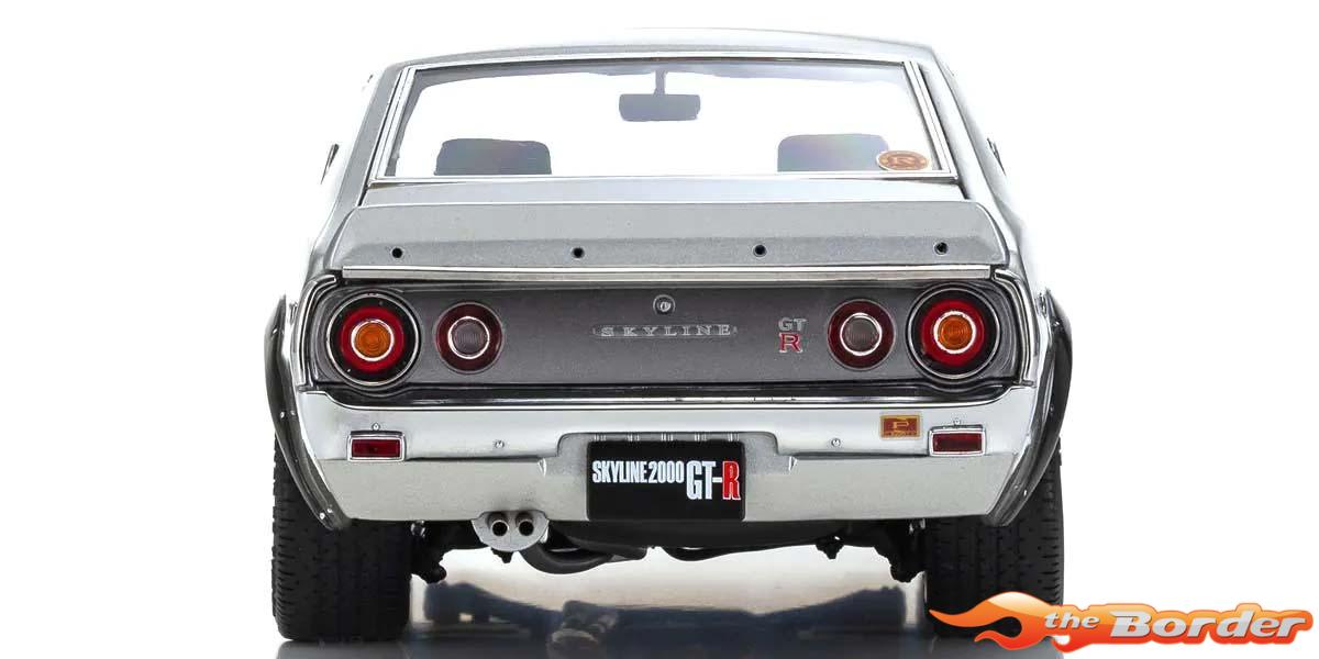Kyosho 1:18 Nissan Skyline 2000 GT-R (KPGC110) 1973 Silver 08255S - Afbeelding 7