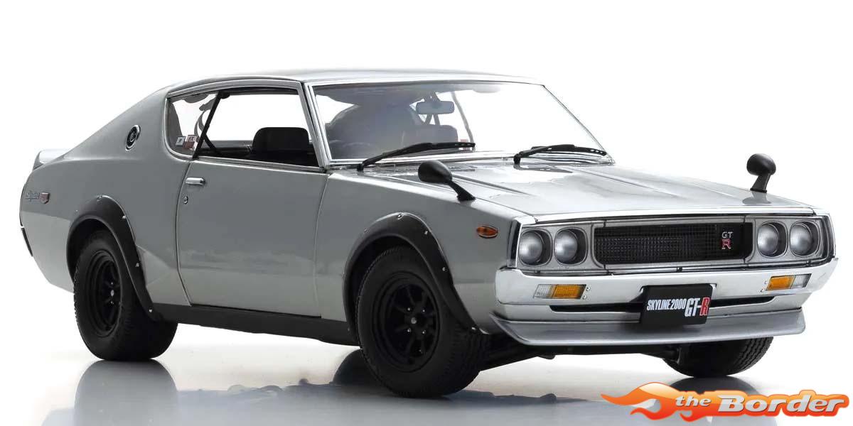 Kyosho 1:18 Nissan Skyline 2000 GT-R (KPGC110) 1973 Silver 08255S - Afbeelding 8