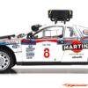 Kyosho 1:18 Lancia Rally 037 A.Bettega Safari Rally 1985 Nr.8 08306J - Afbeelding 3