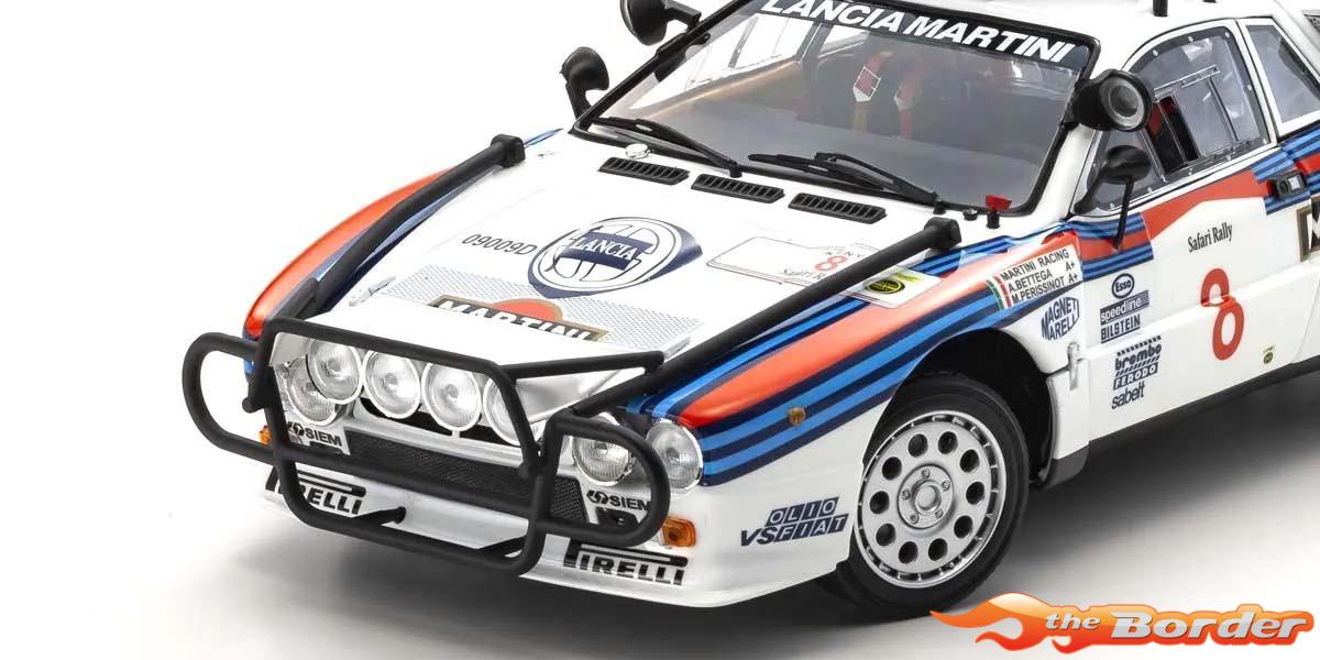 Kyosho 1:18 Lancia Rally 037 A.Bettega Safari Rally 1985 Nr.8 08306J - Afbeelding 4