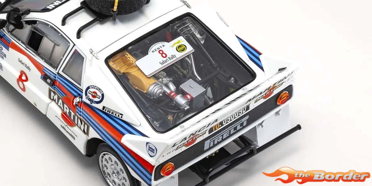 Kyosho 1:18 Lancia Rally 037 A.Bettega Safari Rally 1985 Nr.8 08306J - Afbeelding 6