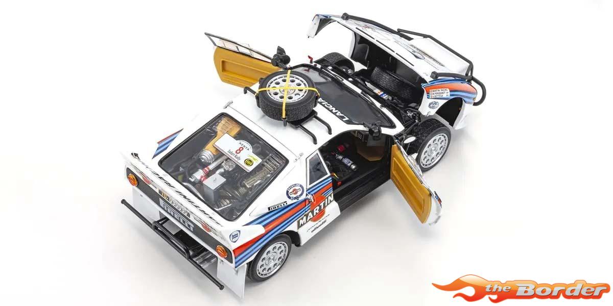 Kyosho 1:18 Lancia Rally 037 A.Bettega Safari Rally 1985 Nr.8 08306J - Afbeelding 8