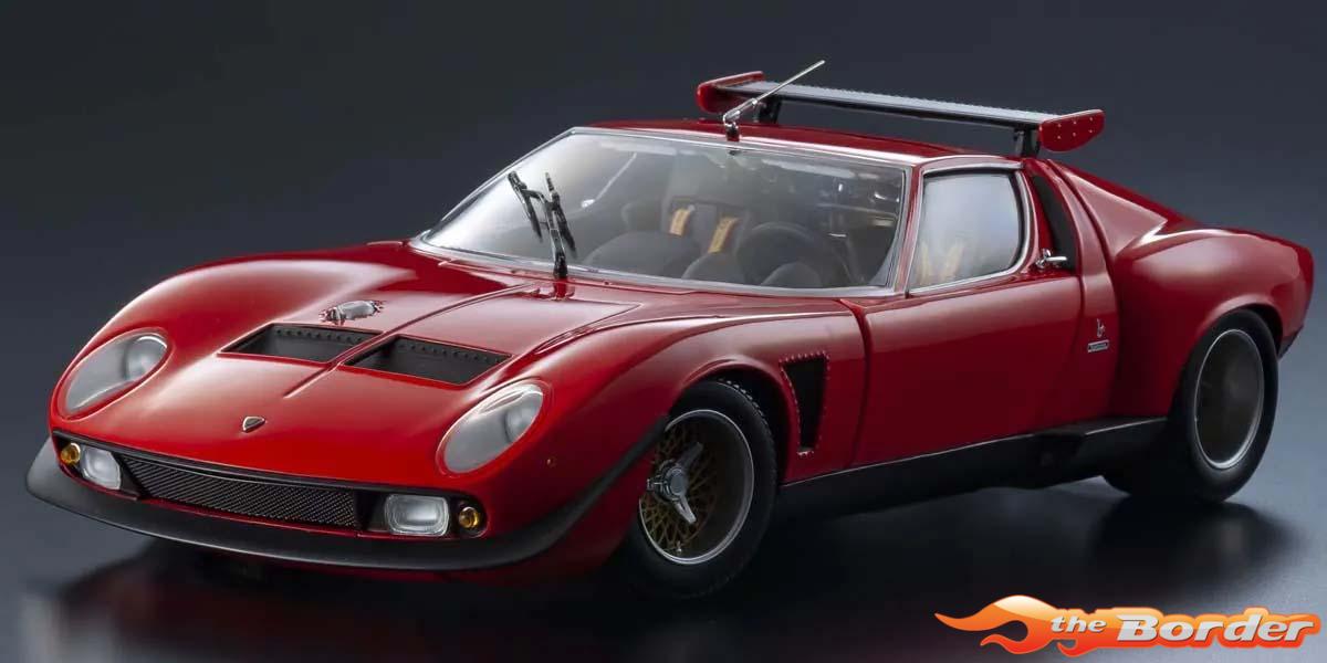 Kyosho 1/18 Lamborghini Miura SVR 1970 Black-Red 08319RBK - Afbeelding 6