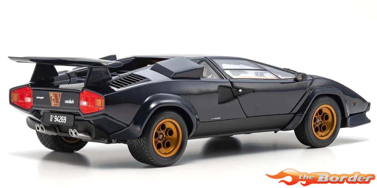 Kyosho 1/18 Lamborghini Countach LP500S Walter Wolf 1982 Dark Blue 8320D - Afbeelding 9