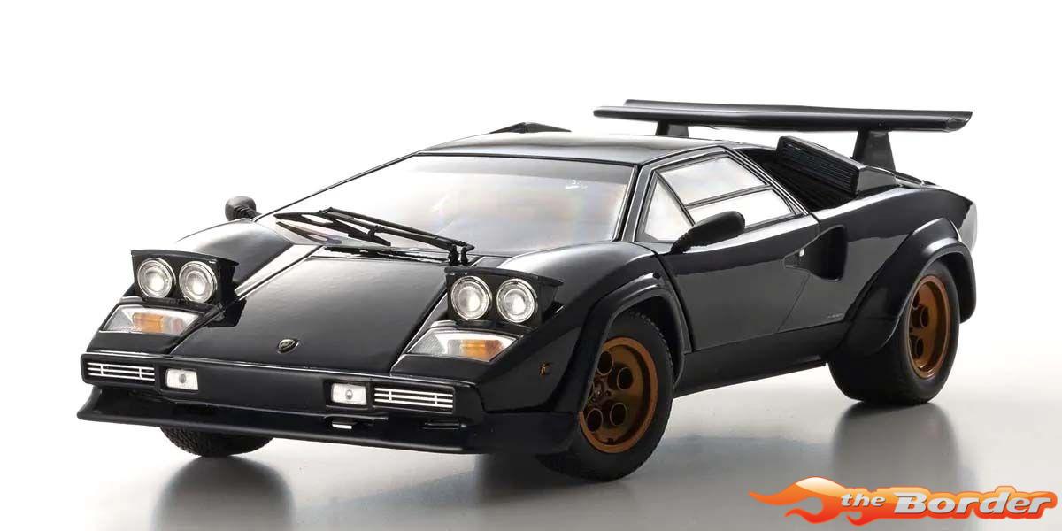 Kyosho 1/18 Lamborghini Countach LP500S Walter Wolf 1982 Dark Blue 8320D - Afbeelding 5