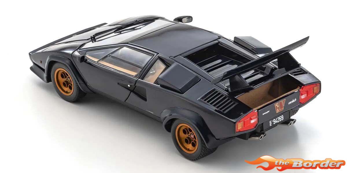 Kyosho 1/18 Lamborghini Countach LP500S Walter Wolf 1982 Dark Blue 8320D - Afbeelding 4