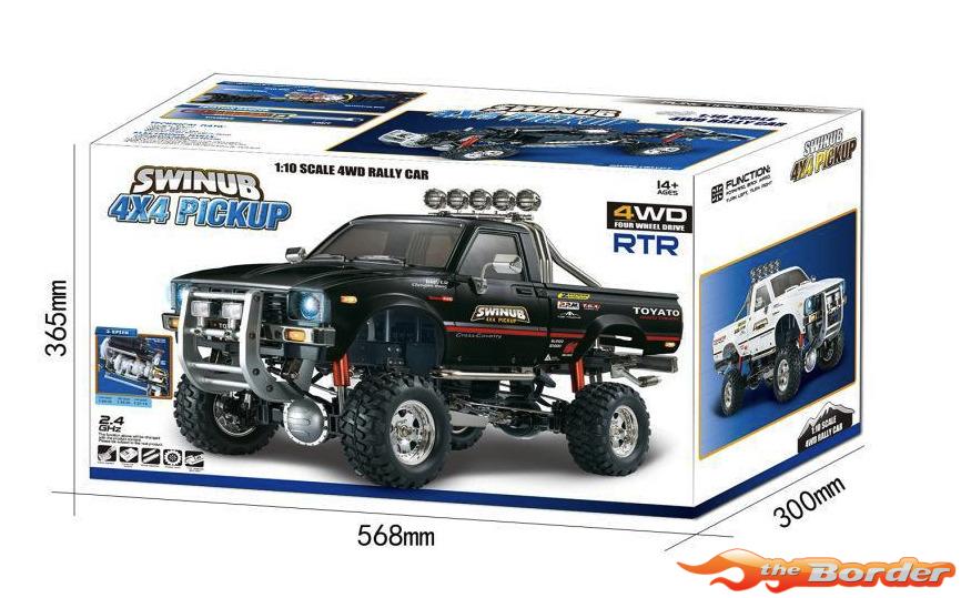 HG P409 2.4Ghz 4x4 Scale Hi-Lux Crawler Pick-Up 1/10 RTR Black - Afbeelding 10