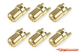 Team Corally Bullit Connector Ø6.5mm (6pcs.) Male 50155