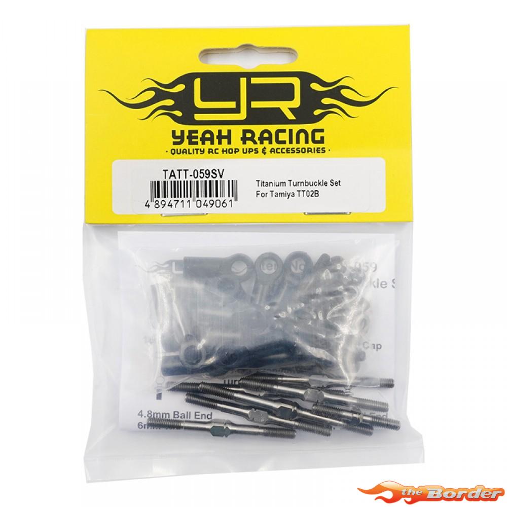 Yeah Racing 64 Titanium Turnbuckle Set for Tamiya TT-02B TATT-059SV - Afbeelding 4