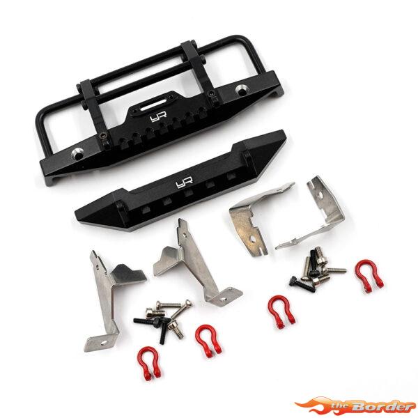 Yeah Racing Alu Front & Rear Bumper voor Traxxas TRX-4M Defender TR4M-022BK