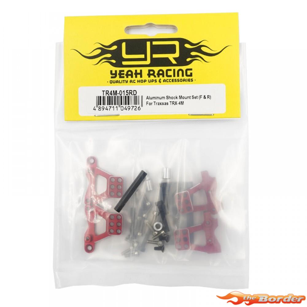 Yeah Racing Alu Shock Mount Set Red (Front & Rear) voor Traxxas TRX-4M TR4M-015RD - Afbeelding 4