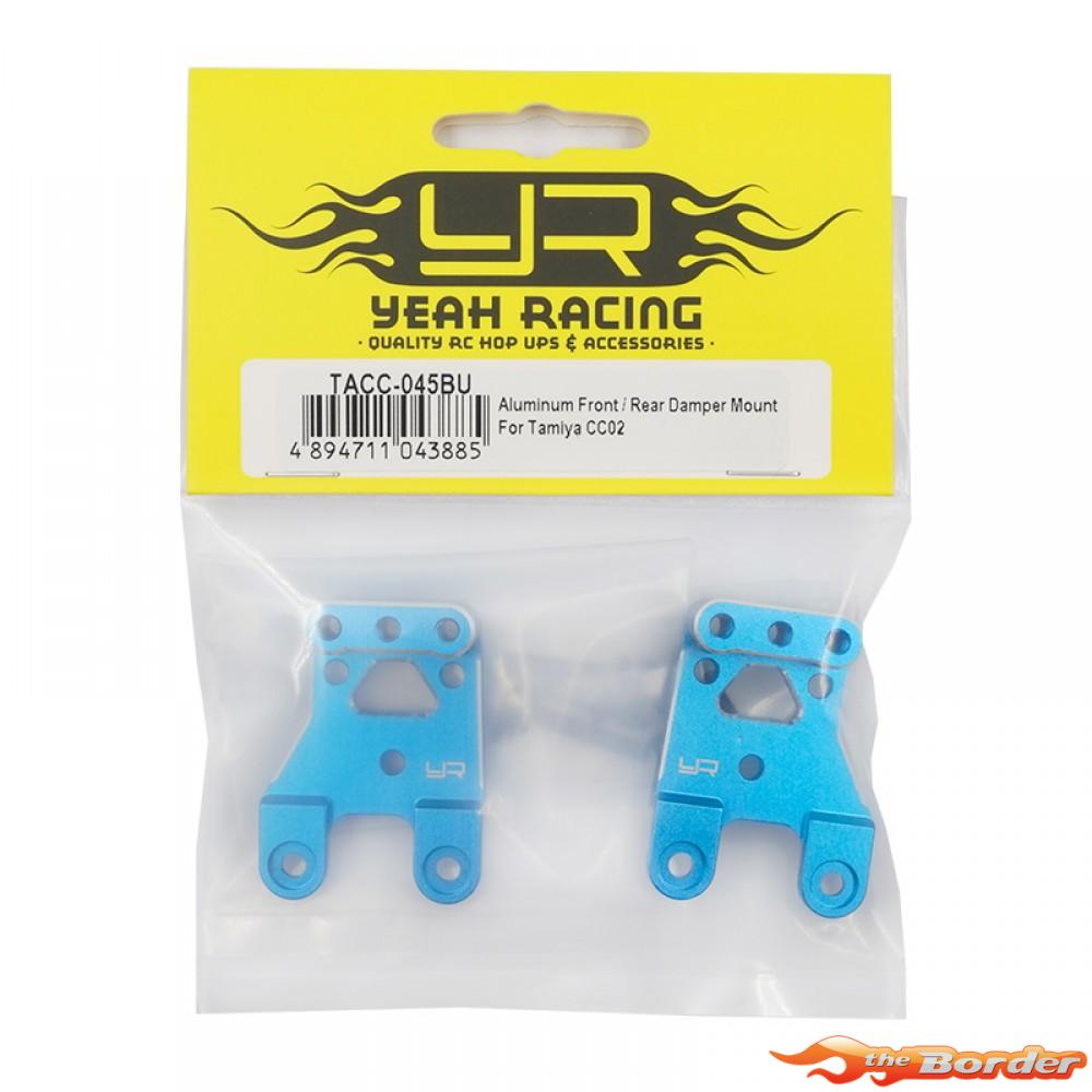 Yeah Racing Aluminium Front / Rear Damper Mount for Tamiya CC-02 Blue TACC-045BU - Afbeelding 3
