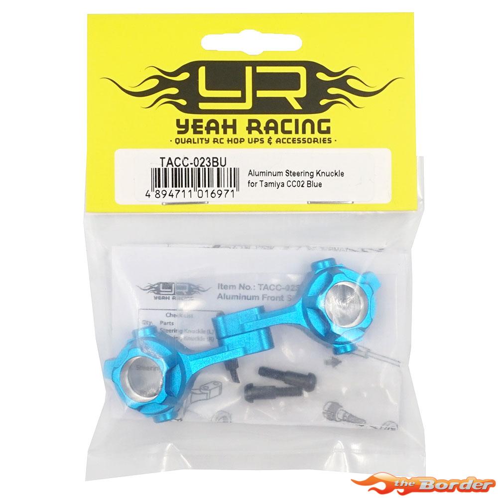 Yeah Racing Aluminium Steering Knuckle for Tamiya CC-02 Blue TACC-023BU - Afbeelding 3