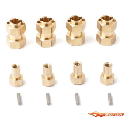 BRP 1.0'' Aluminum Beadlock Wheel Rim&Tire set for 1/18 TRX4M M070Red - Afbeelding 4