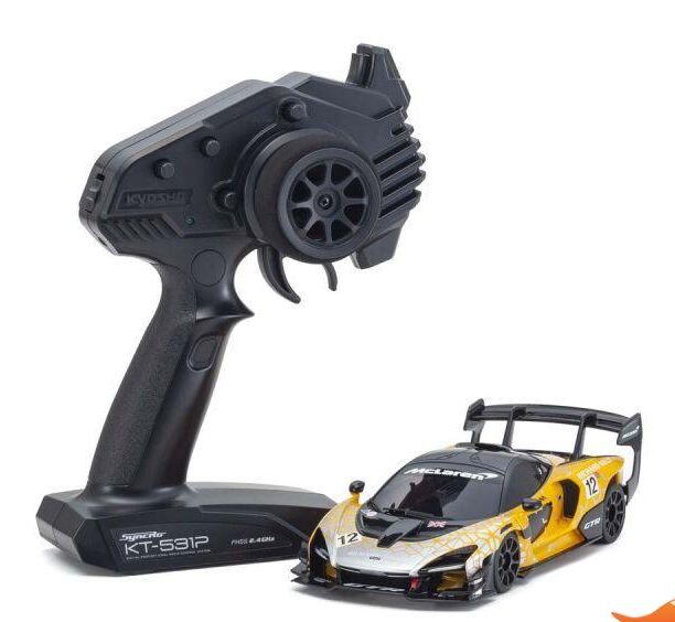Kyosho Mini-Z RWD McLaren Senna GTR Orange (W-MM/KT531P) met Toolset 32340OR - Afbeelding 3
