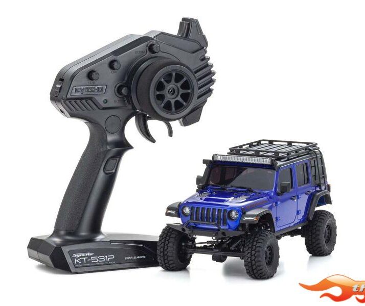 Kyosho Mini-Z 4x4 MX-01 Jeep Wrangler Rubicon Blue Metalic 32528MB