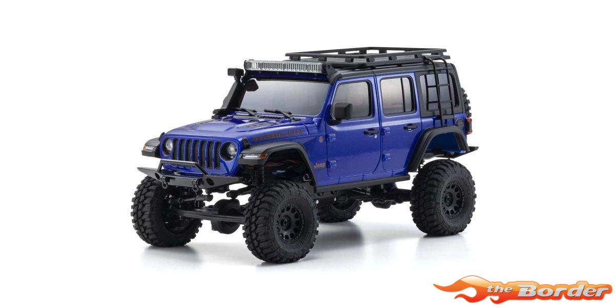Kyosho Mini-Z 4x4 MX-01 Jeep Wrangler Rubicon Blue Metalic 32528MB - Afbeelding 3