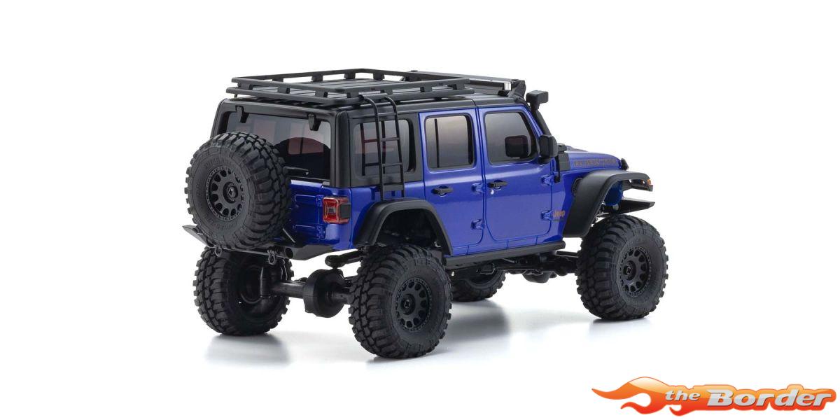 Kyosho Mini-Z 4x4 MX-01 Jeep Wrangler Rubicon Blue Metalic 32528MB - Afbeelding 4