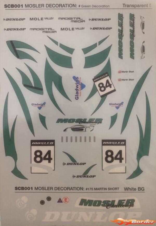 TRP Mosler Decal Sheet Green MT900
