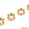 Kyosho LW Wheel Nuts (4) Kyosho EP Fantom 4WD Ext - Gold EF244G - Afbeelding 2