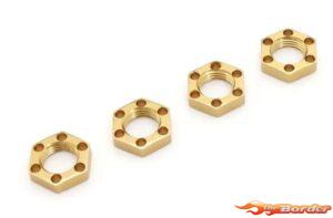Kyosho LW Wheel Nuts (4) Kyosho EP Fantom 4WD Ext - Gold EF244G