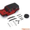 Kyosho Mini-Z Body Set Jeep Wrangler Rubicon 4x4 MX01 Red MBX01R - Afbeelding 2