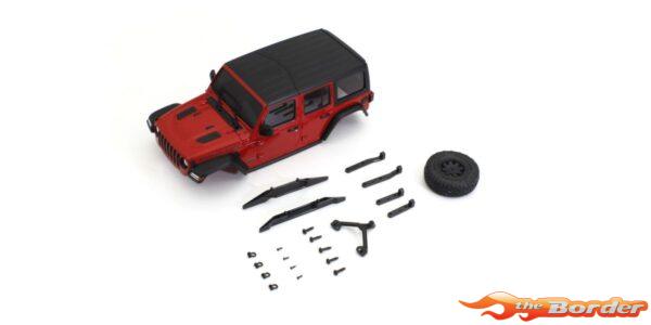 Kyosho Mini-Z Body Set Jeep Wrangler Rubicon 4x4 MX01 Red MBX01R