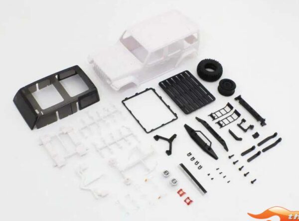 Kyosho Mini-Z Body Set Jeep Wrangler Rubicon Acc Mini-Z 4X4 MX01 (White) MXN07