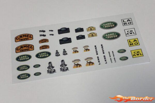 Landrov. Camel Trophy Stickers voor TRX4-M Defender BRPD1546