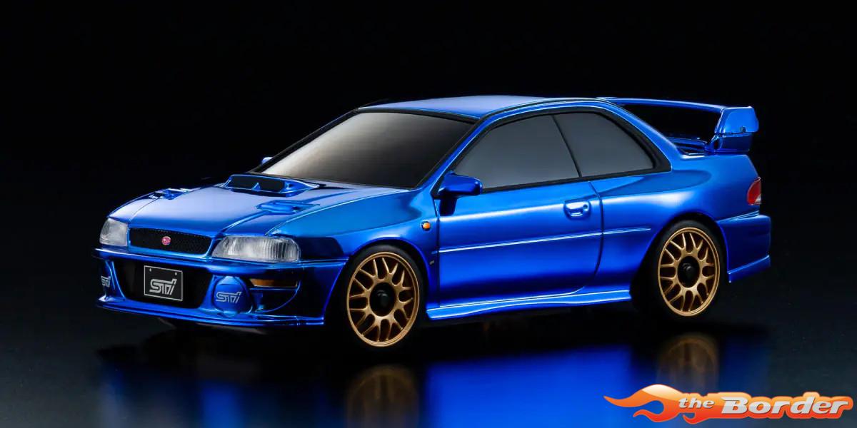 Kyosho Mini-Z Body Set SUBARU Impreza 22B-STi Version Chrome Blue Kyosho 60th Anniversary MZP457CBL - Afbeelding 5