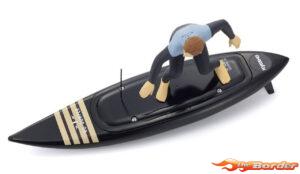 Kyosho Surfer Board & Hatch for RC Surfer Black