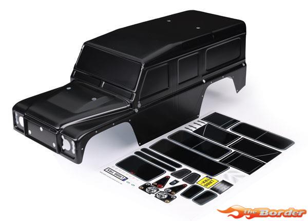 Traxxas Body Pre Painted Black Land Rover + Decals 8011-BLK