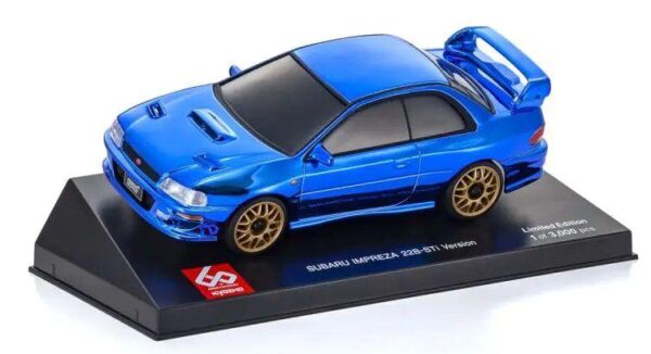 Kyosho Mini-Z Body Set SUBARU Impreza 22B-STi Version Chrome Blue Kyosho 60th Anniversary MZP457CBL