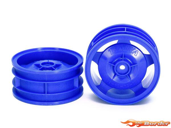 Tamiya 4WD Buggy Front Star-Dish Wheels Blue (2) 54681