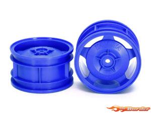Tamiya Buggy Rear Star-Dish Wheels Blue (2) 54682