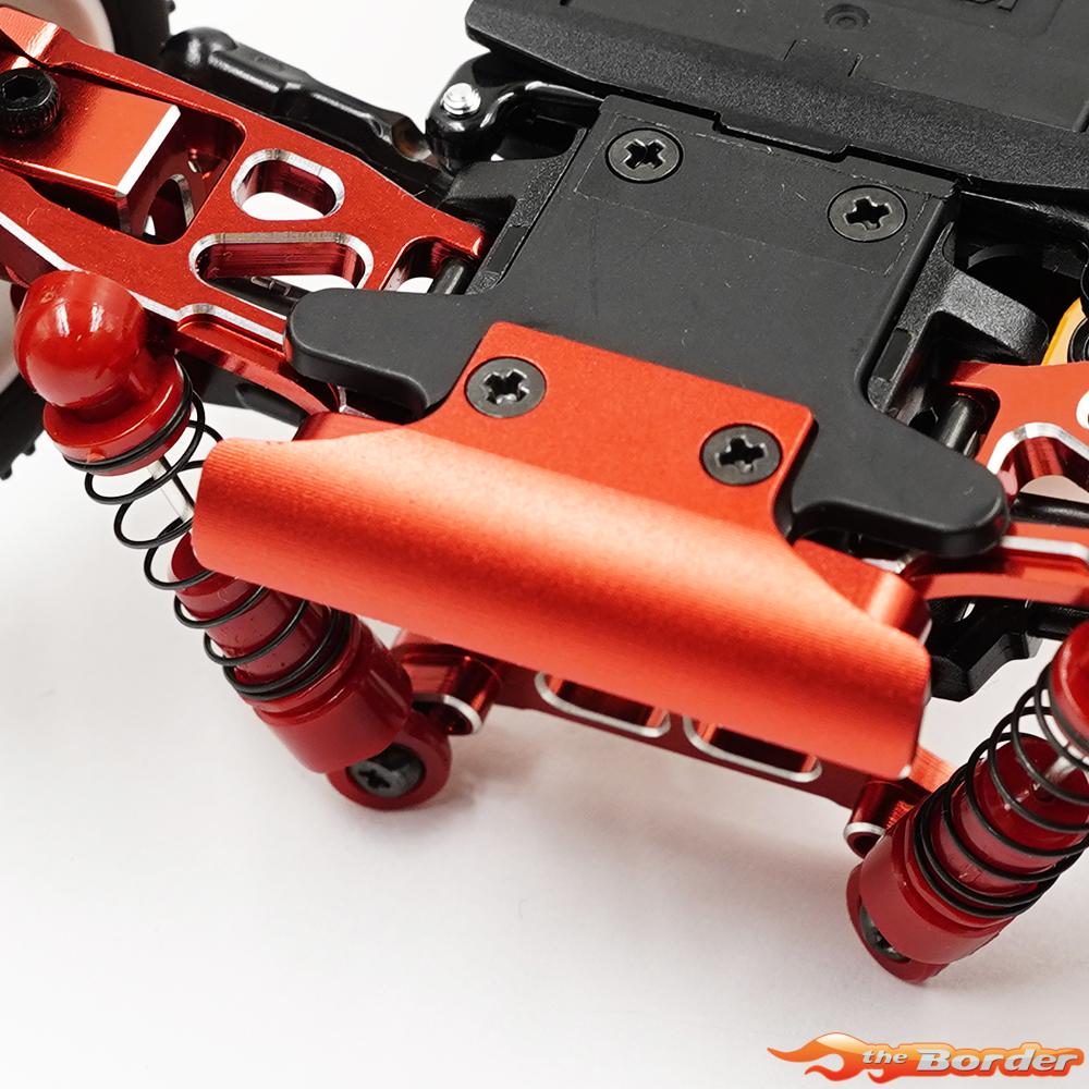 Yeah Racing Alum. F&R Bumper Red MB-010 KYMB-010RD - Afbeelding 3