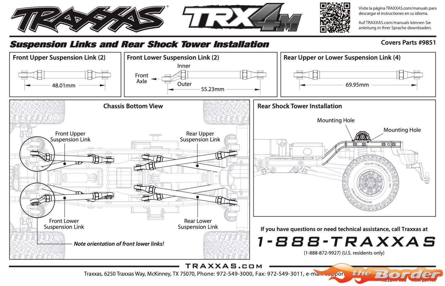 Traxxas TRX-4M Long Arm Lift Kit (Complete) 9851 - Afbeelding 4