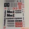 Kyosho Mini-Z  Logo Sticker Sheet BRPD1046 - Afbeelding 3