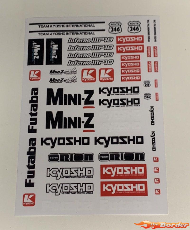 Kyosho Mini-Z Logo Sticker Sheet BRPD1046 - Afbeelding 3