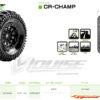 LouiseRC CR-Champ Super Soft Black 1.0" Crawler Tyres (2) LR-T3366VB - Afbeelding 3