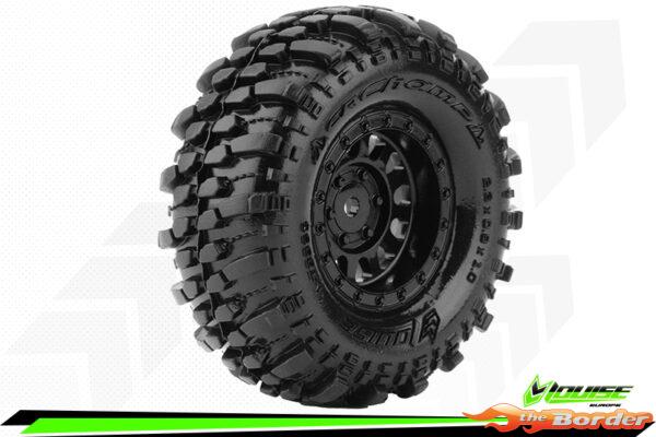 LouiseRC CR-Champ Super Soft Black 1.0" Crawler Tyres (2) LR-T3366VB