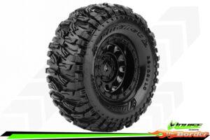 LouiseRC CR-Mallet Super Soft Black 1.0" Crawler Tyres (2) LR-T3367VB
